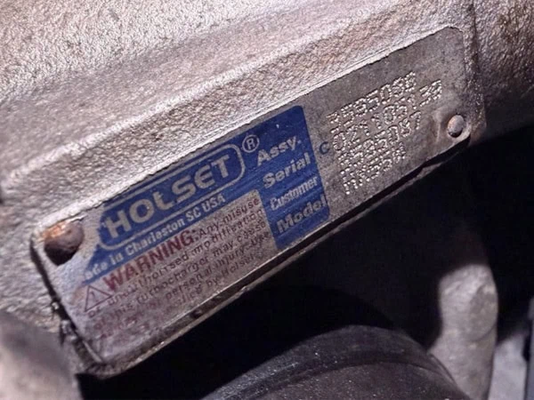 Cummins QSC 8.3 Marine Turbo Tag Number ESN