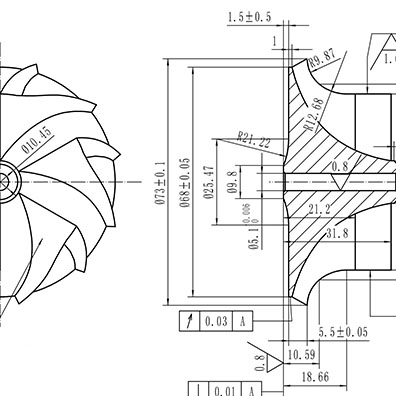 Customize billet compressor wheels