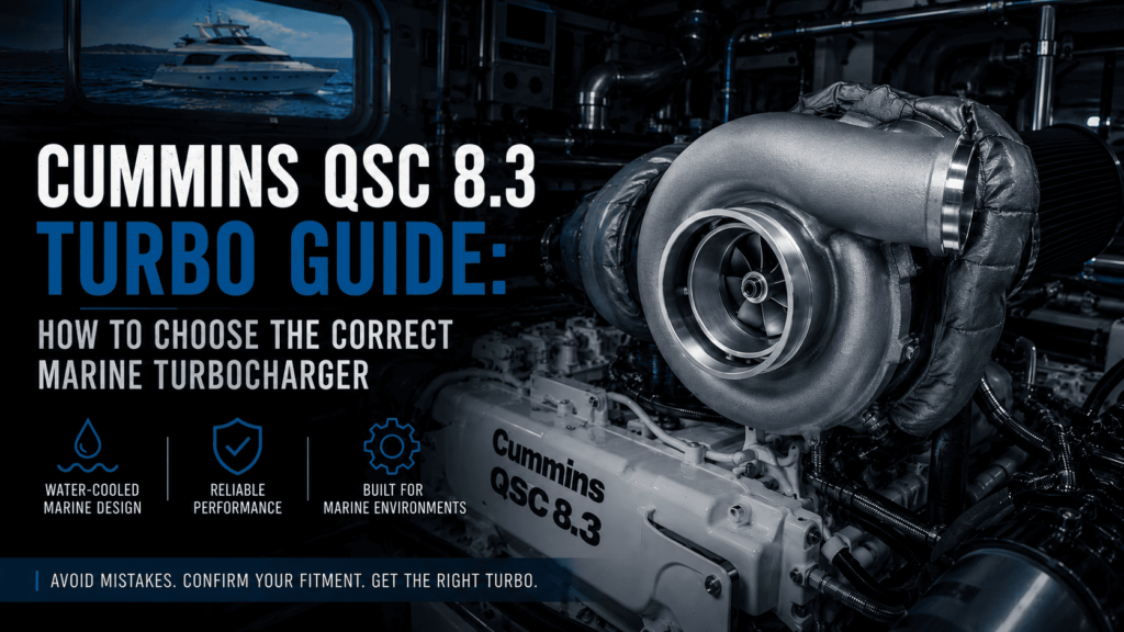 Cummins QSC 8.3 marine turbocharger guide